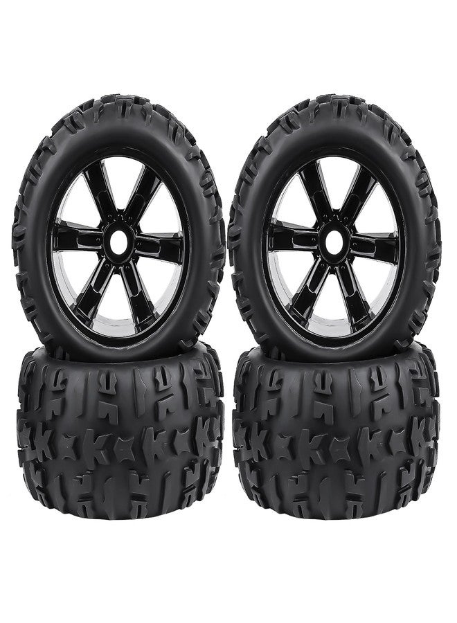Crazyhobby Preglued 17mm Hex RC Truck Tires and Wheels for 1/8 Scale Arrma Kraton Notorious 6s Traxxas Maxx Sledge E-Revo 2.0 Redcat Racing Kaiju HPI Savage Monster Truck Replacement - Image 1